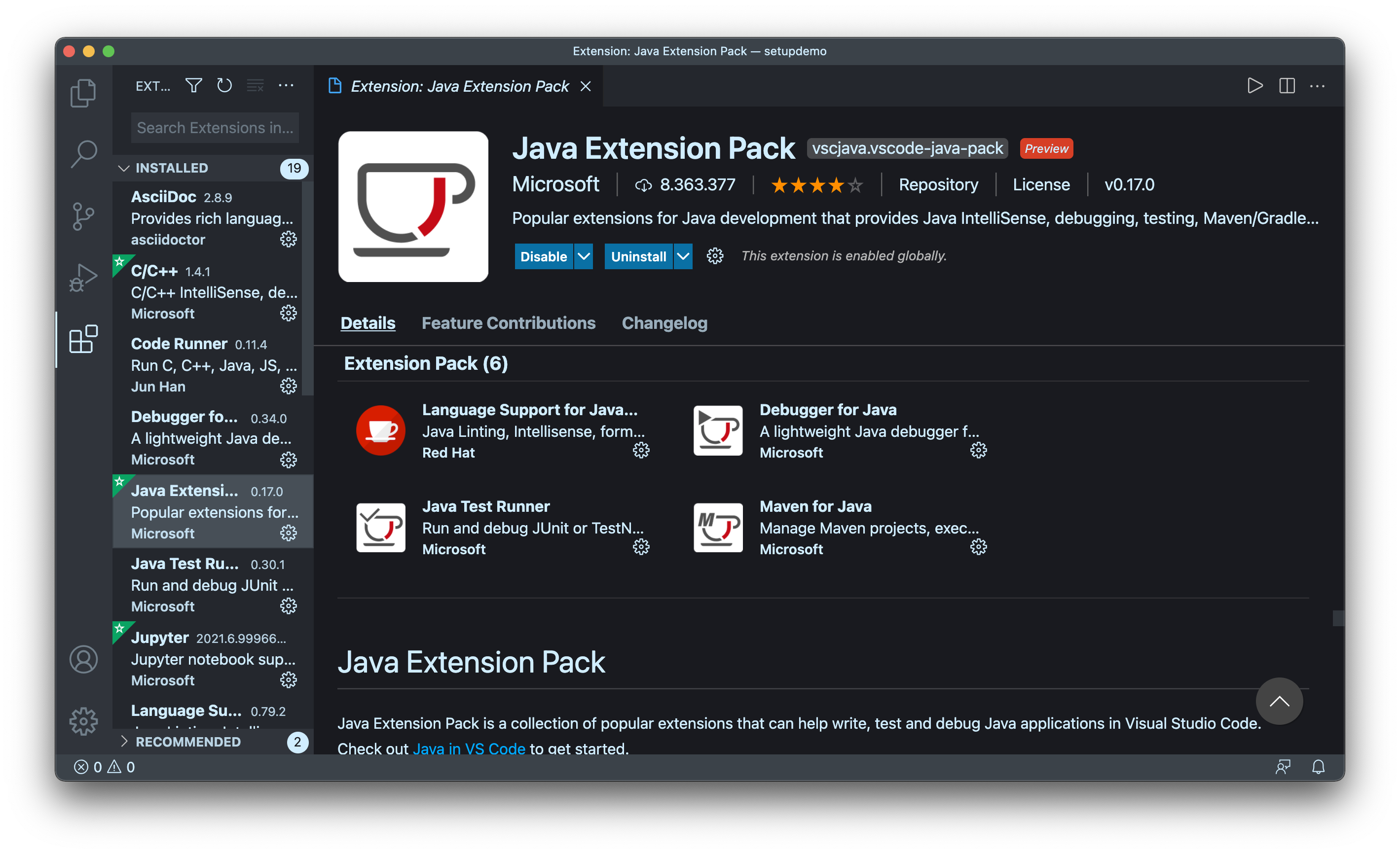 MacOs-setup-java-environment-vscode