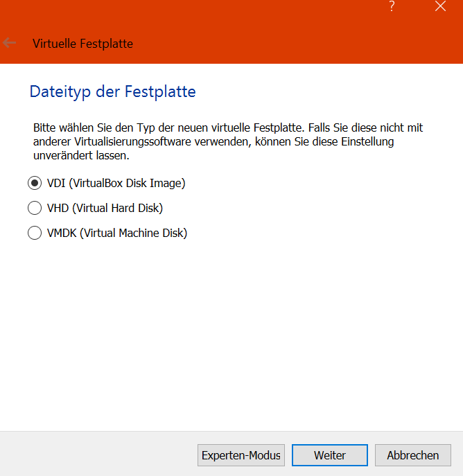 VirtualBox-neue-VM-Datentyp-wählen Bild