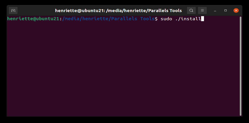 bild: ubuntu terminal mit install-befehl